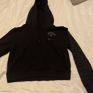 Nike IOWA Hawkeye Women's Black Hoodie with Logo